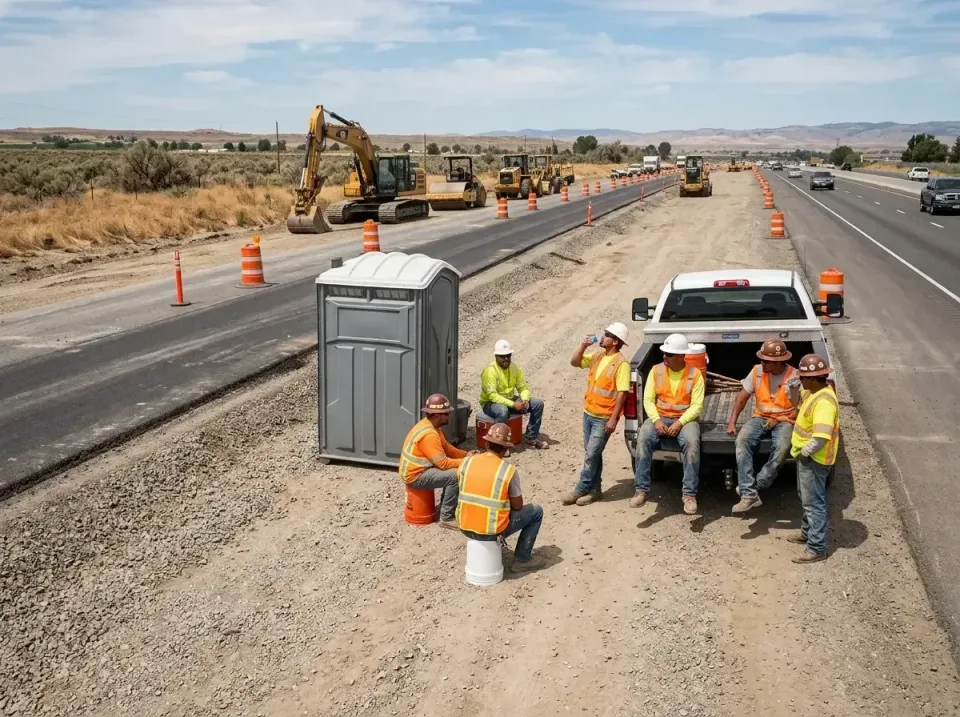 highway-road-construction-crew-007 — frequently asked questions, Porta Potty and Restroom Rentals in Pine Mountain Club, CA